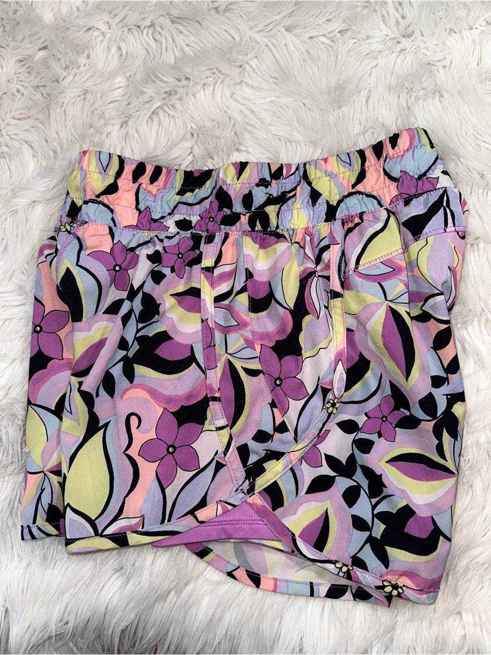 Avia • Colorful Floral 2 Layer Running Shorts - Picture 6 of 15